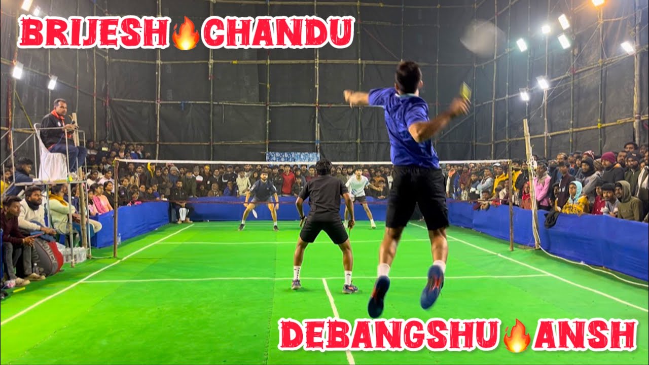 Latest Badminton Tournament Brijesh🔥Chandu🆚Debangshu🔥Ansh #shuttlershubho #badmintontrickshots 
