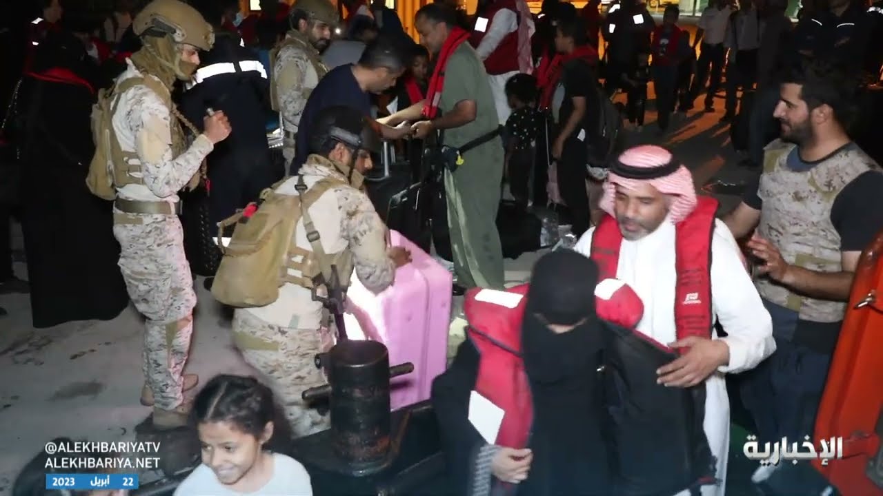 عملية إجلاء السعوديين ورعايا 12 دولة من السودان