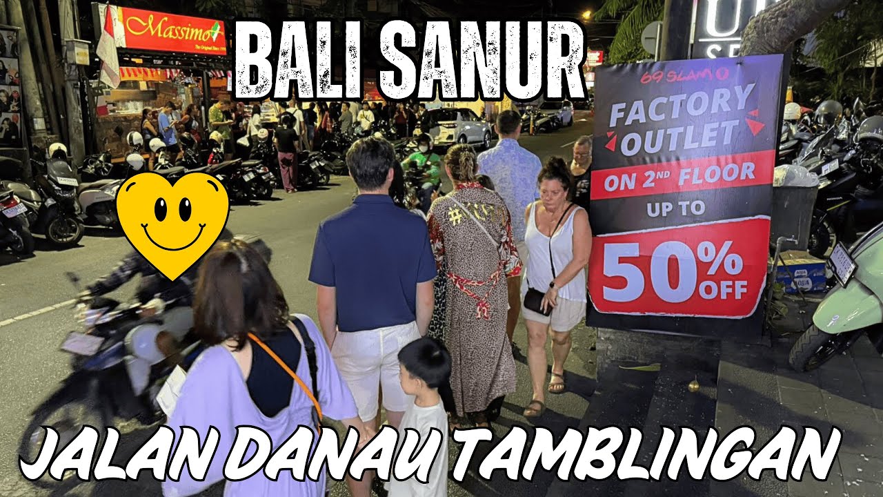 Bali Sanur Night Street Walking Tour