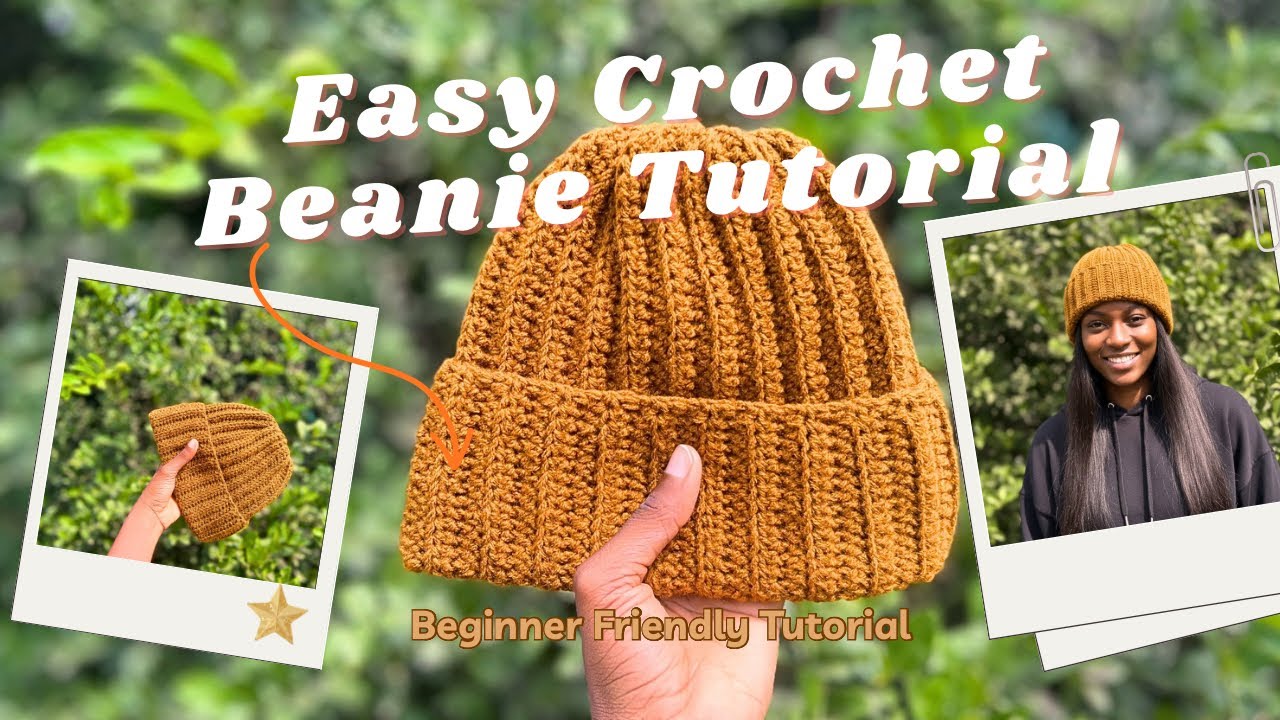 Easy Crochet Ribbed Beanie | Quick & Cozy Beginner Project