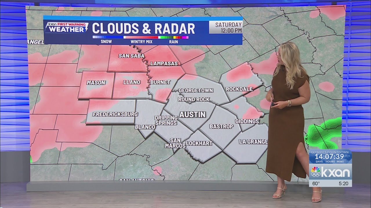 Today's rain & storms turns icy into the weekend | Jan 23 forecast