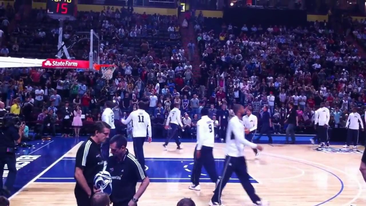 USA Basketball 2012 Warmup dunks