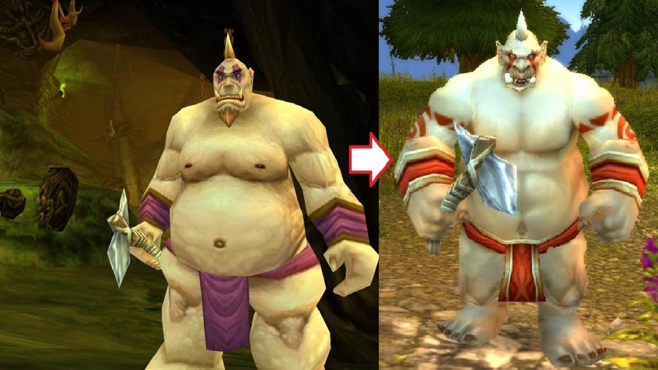 [WoW] Old Ogre Models Compared to the New Ones