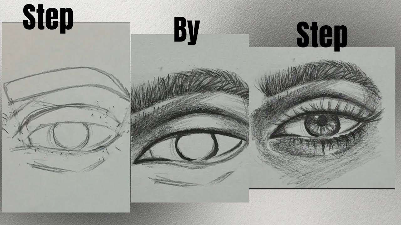Step By Step Easy Eye Drawing | Easy Drawing !