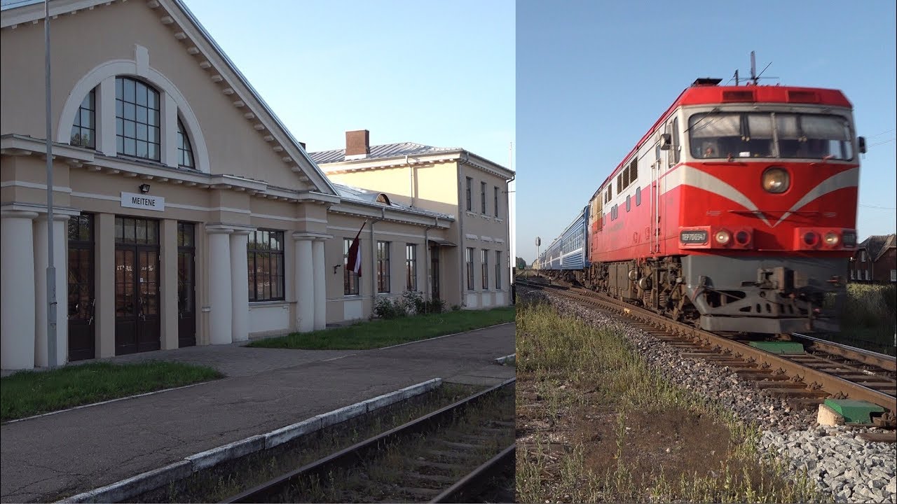 Тепловоз ТЭП70-0347 с поездом №031К Киев – Рига (5.08.2019)