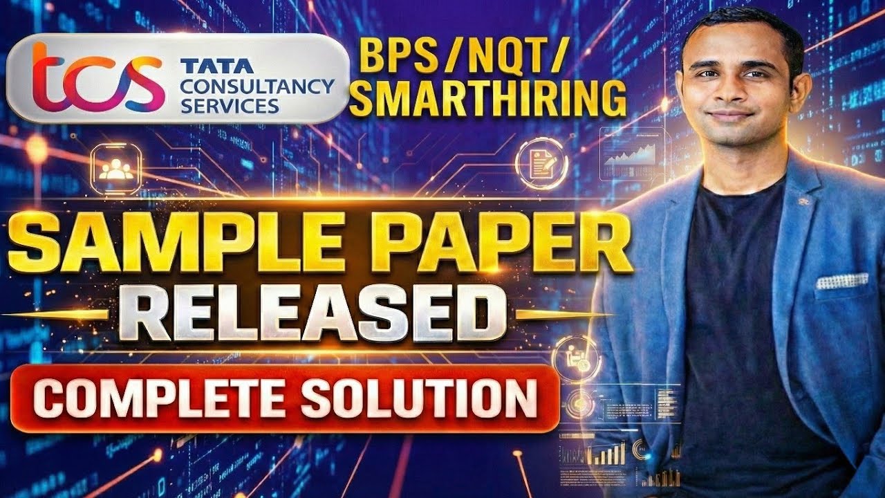 TCS Smart Hiring Sample Paper | TCS PYQ | TCS Hiring 2025 & 2026 Batch | TCS Hiring