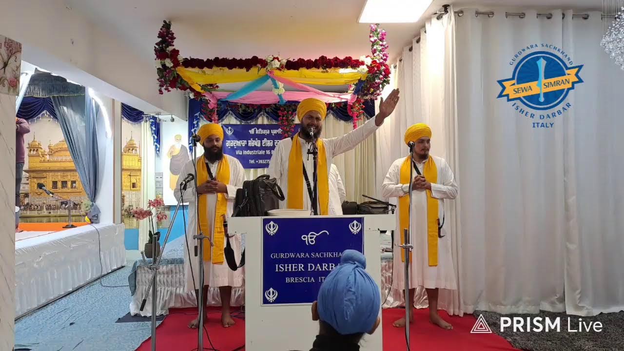 🔴 LIVE | Samagam Sri Guru Nanak Dev Ji Parkash Purab 2025 | Gurdwara Sachkhand Isher Darbar Brescia