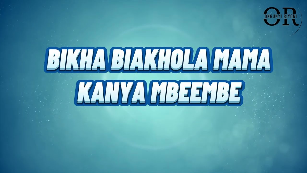 ONGUNYI RIYONI - SHABIKI(Official Lyrics Video)