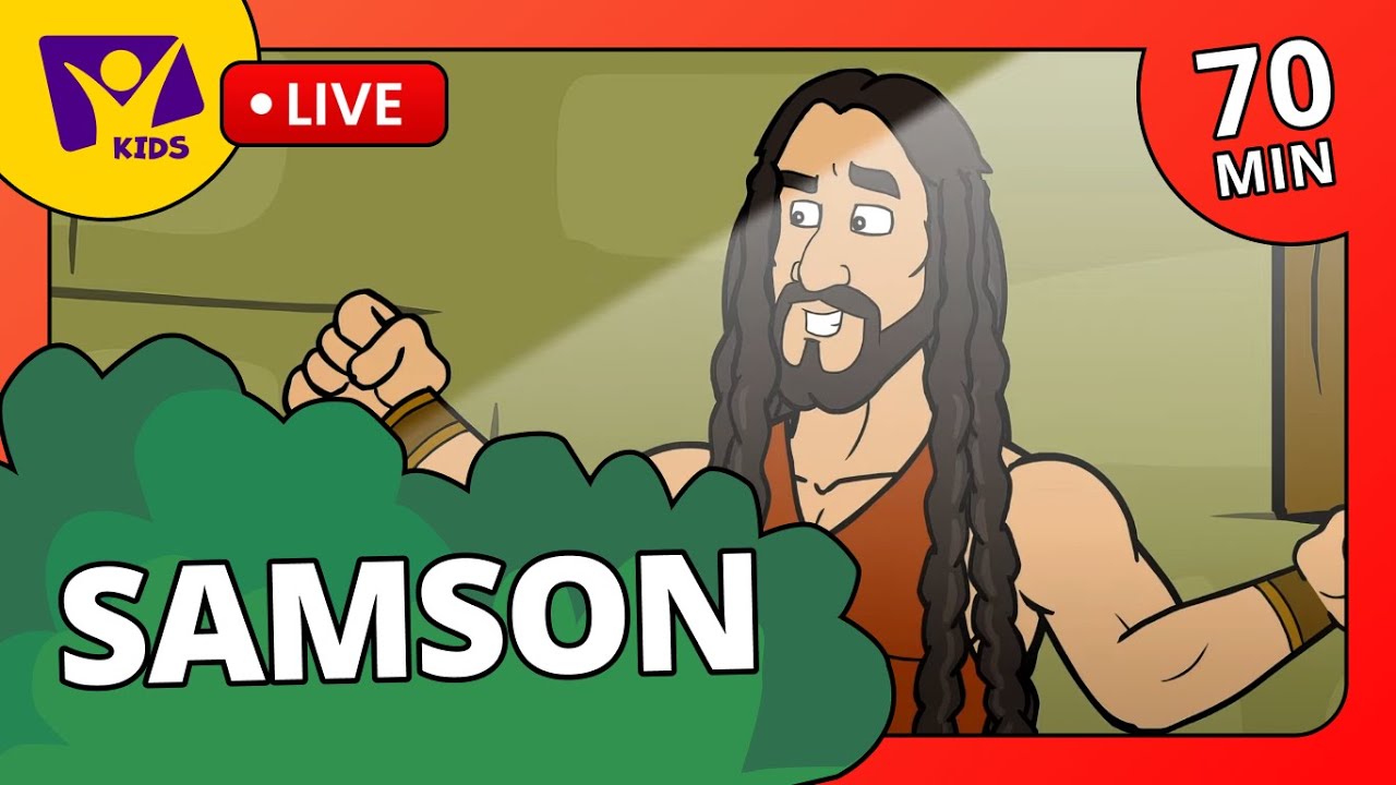 Bible Stories for Kids about Samson + 15 More Bible Cartoons
