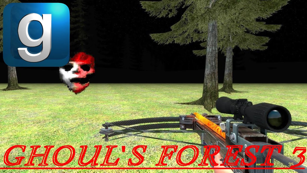 [GMOD MOD REVIEW] Ghouls Forest 3. (RANDOMLY GENERATED HORROR MAP).