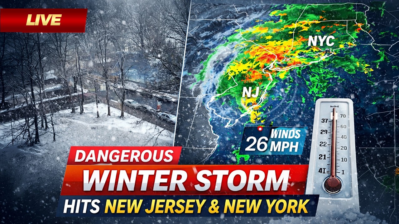 Dangerous Winter Storm and Blizzard Hit New Jersey and New York Since 2016