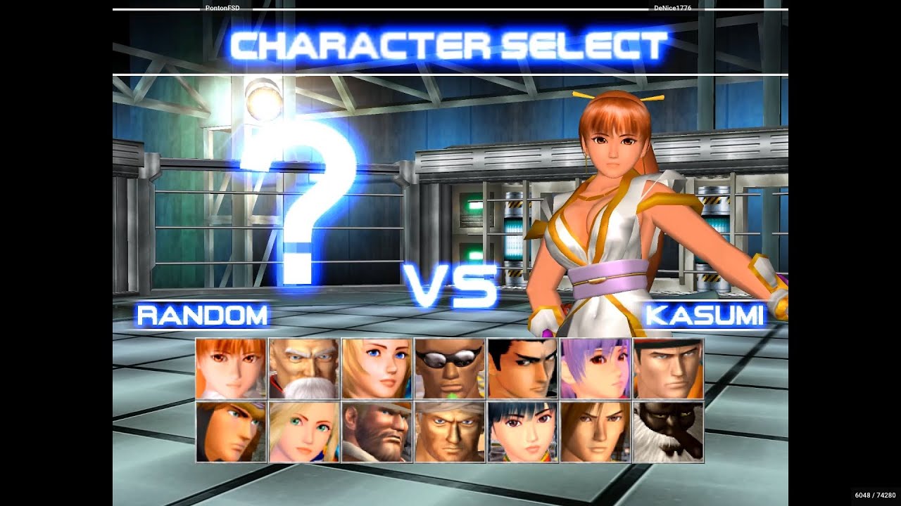 Dead or Alive 2: Limited Edition [FIGHTCADE]: Kasumi/Ayane [DeNice] v. Random [PontonFSD] (7/3/25)