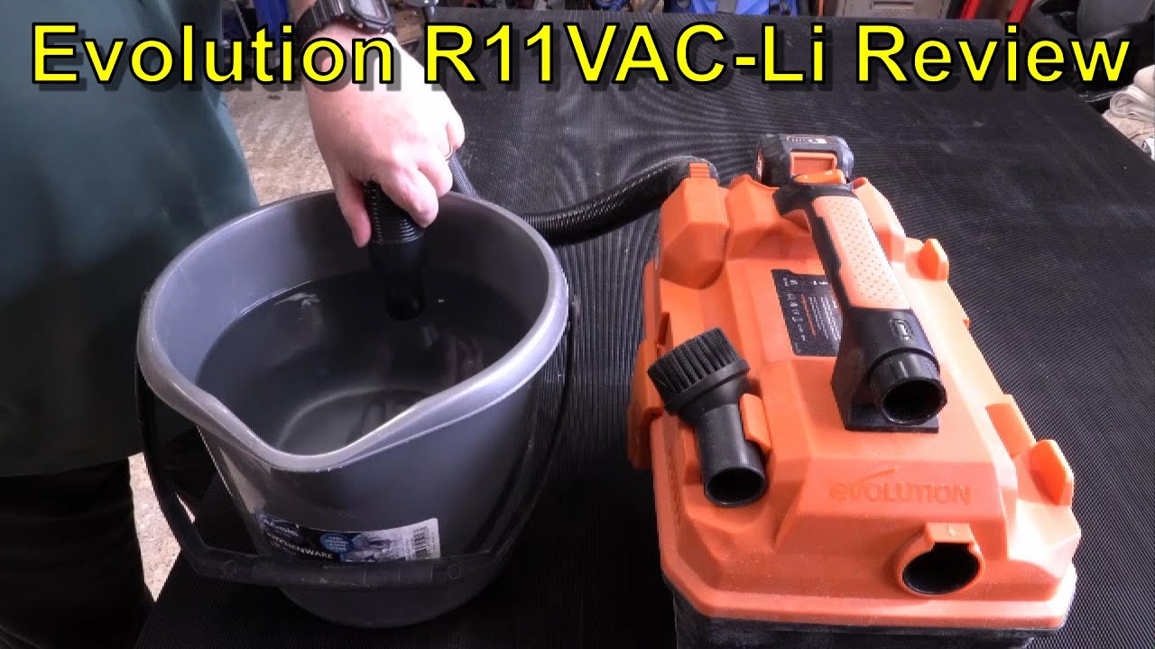 The new Evolution R11VAC-Li 18V Cordless Wet & Dry Vacuum Review - 5% off see video description!