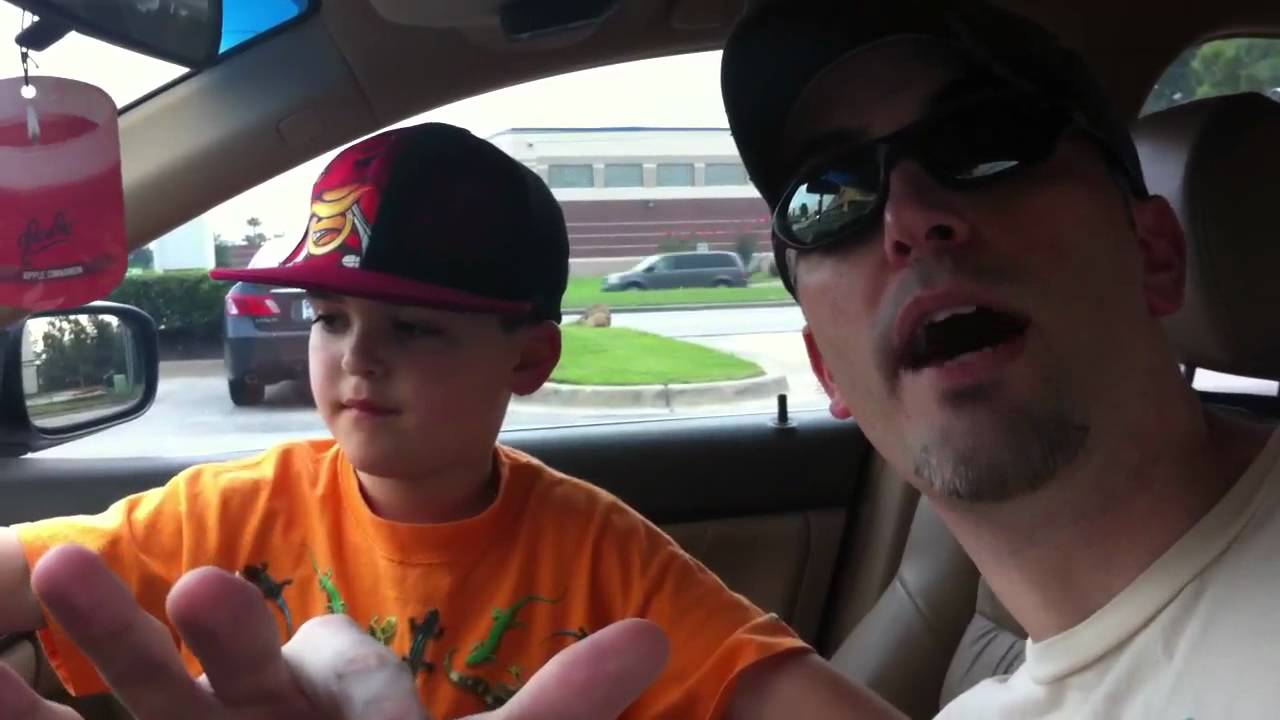 Reagan and Daddy Prepare for Fireworks Display