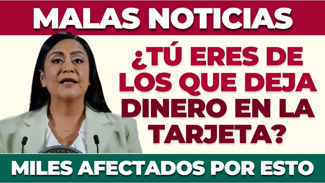💳 ¿Tú eres de los que deja dinero en la tarjeta Bienestar?