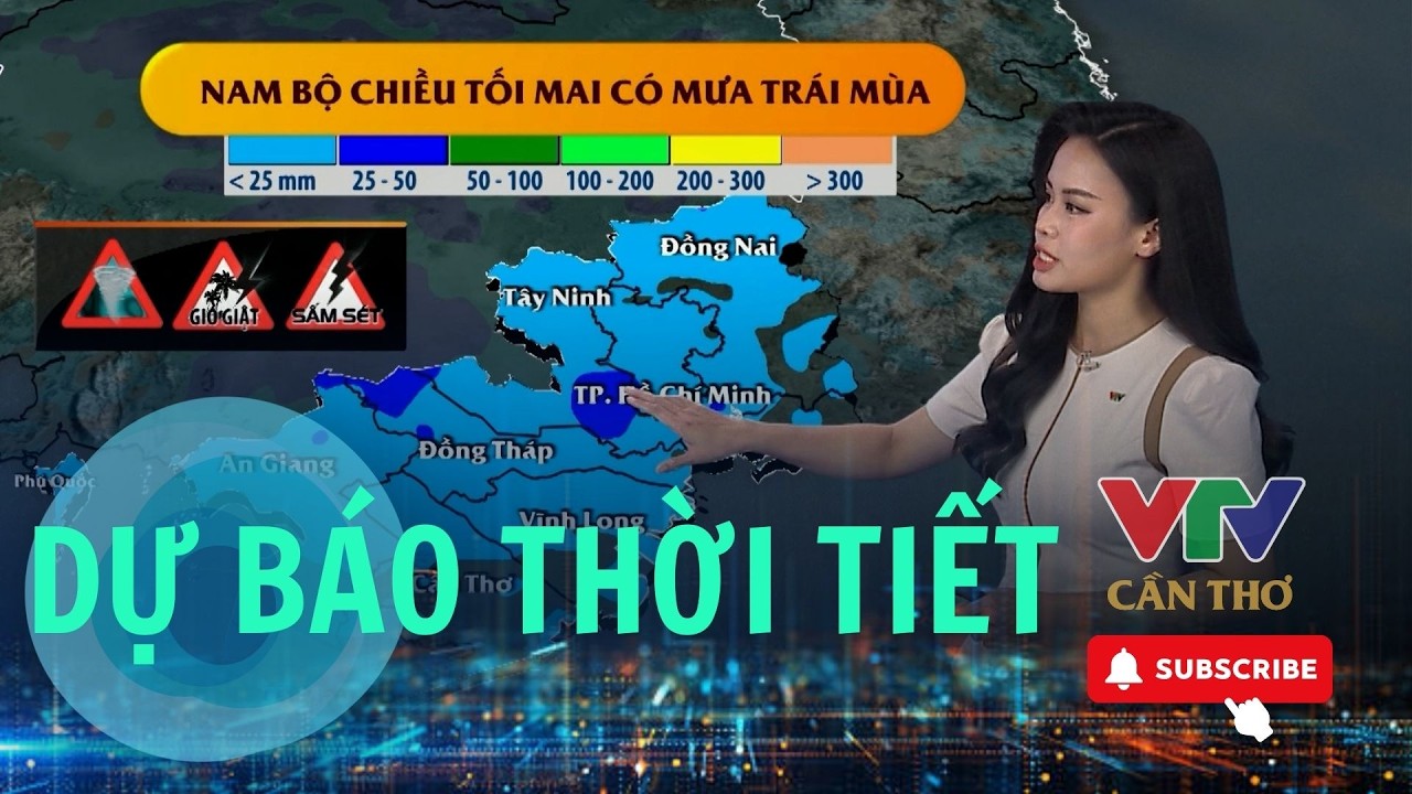 DỰ BÁO THỜI TIẾT NGÀY 05/03/2026 | VTV CẦN THƠ