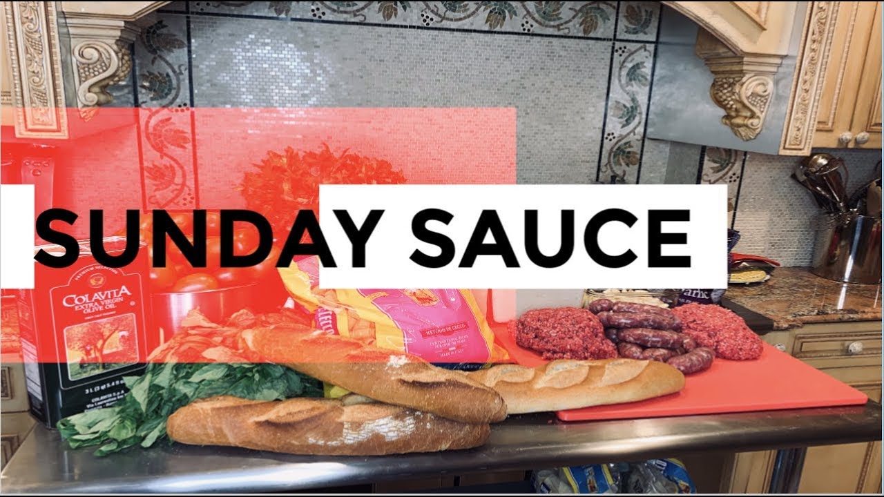 SUNDAY SAUCE - COOKING WITH UNCLE TONY