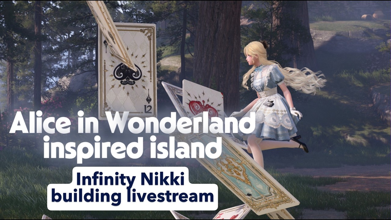 Infinity Nikki building project: Alice in Wonderland themed Island Part II #infinitynikki