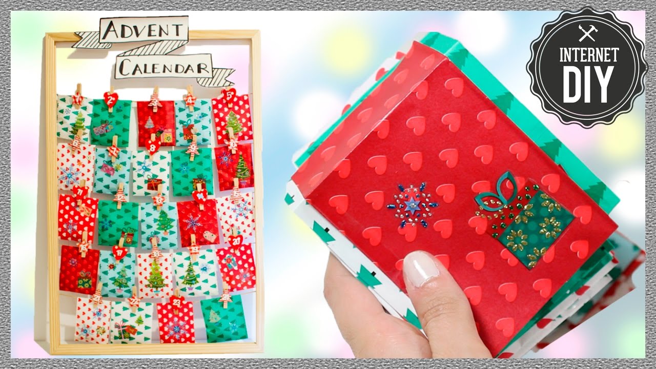 Cómo hacer un CALENDARIO de Adviento DIY - MANUALIDADES navideñas fáciles - ADVENT CALENDAR