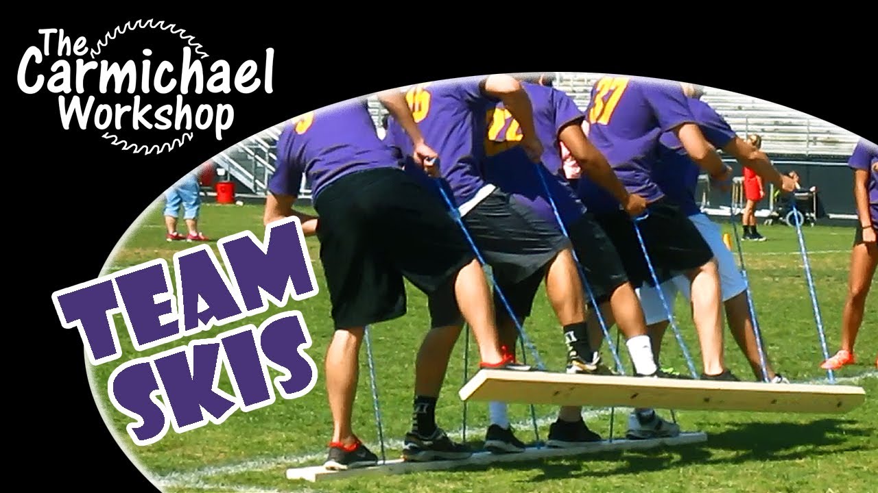 Make Team Building Skis for Field Days, Parties, Scouting & Company Events