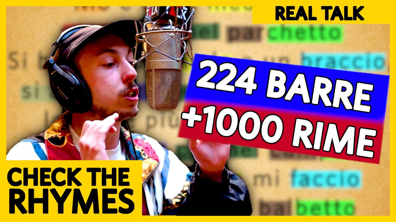 MATTAK chiude più di 1000 RIME in 224 barre | Real Talk CHECK THE RHYME