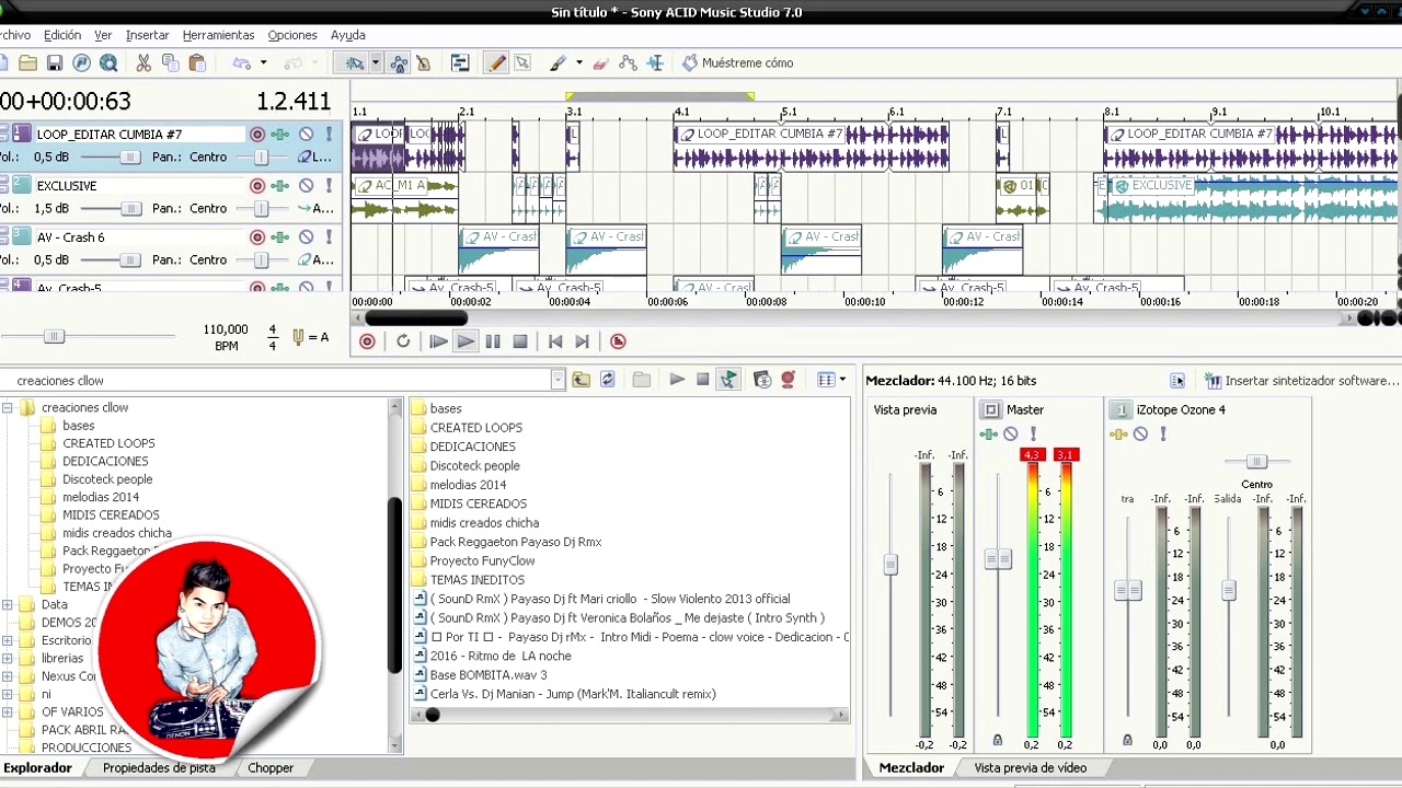 CURSO 4 DE REMIXES PAYASO DJ REMIX RENDERIZACIÓN + PLUGIN EXTRA CLASE 4 CURSO EN ACID PRO 7 2020