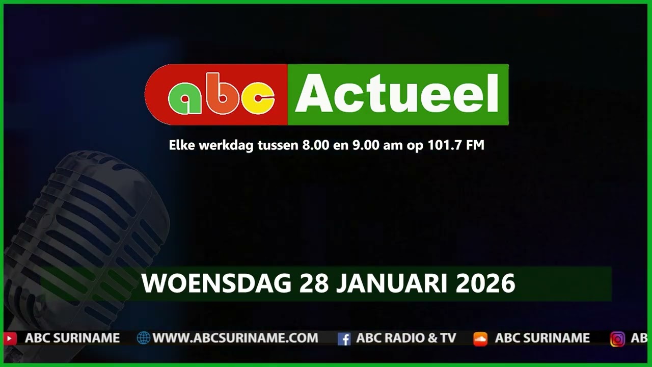 ABC Actueel woensdag 28 januari 2026