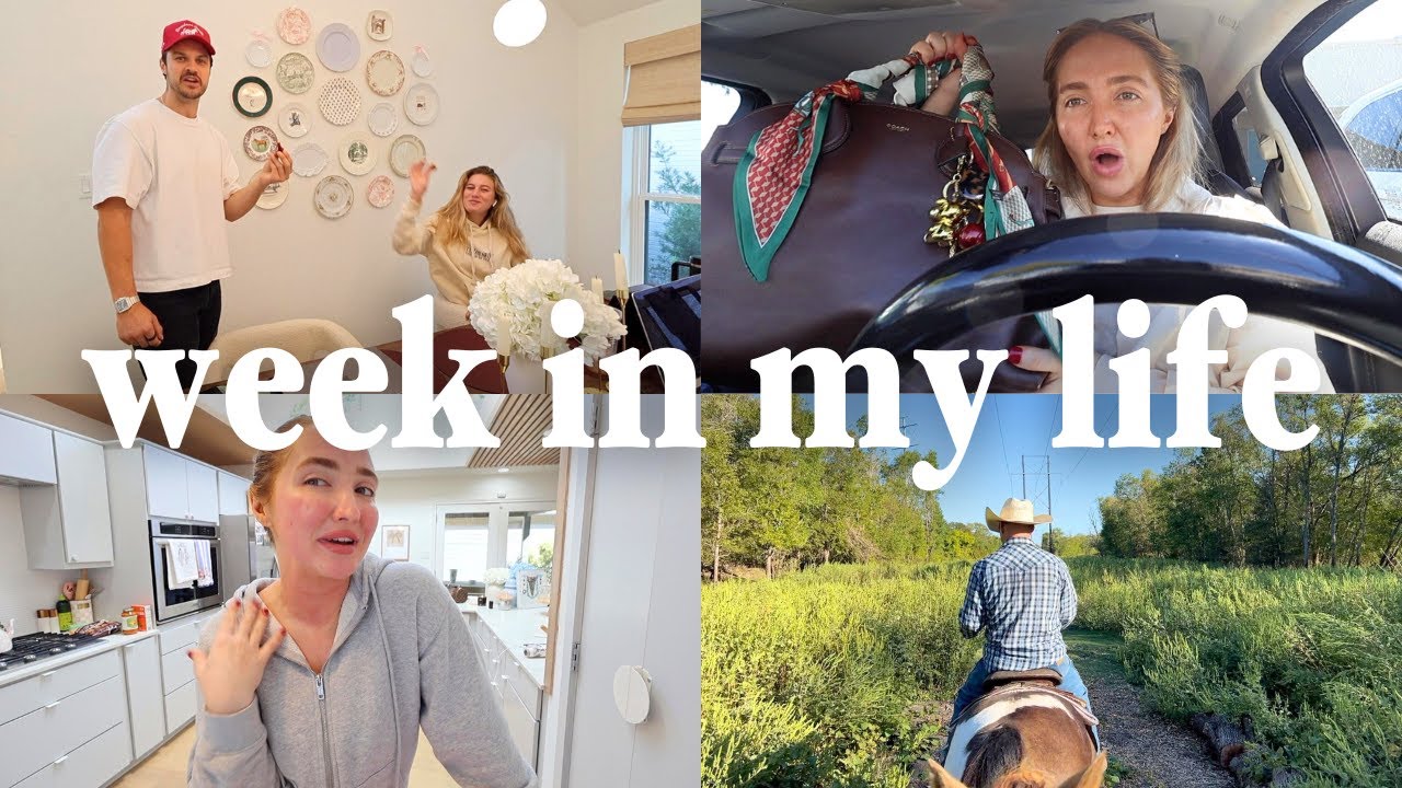 WEEK IN MY LIFE 🏠 new home projects, recent reads, ranch trip, clothing haul & at home trip