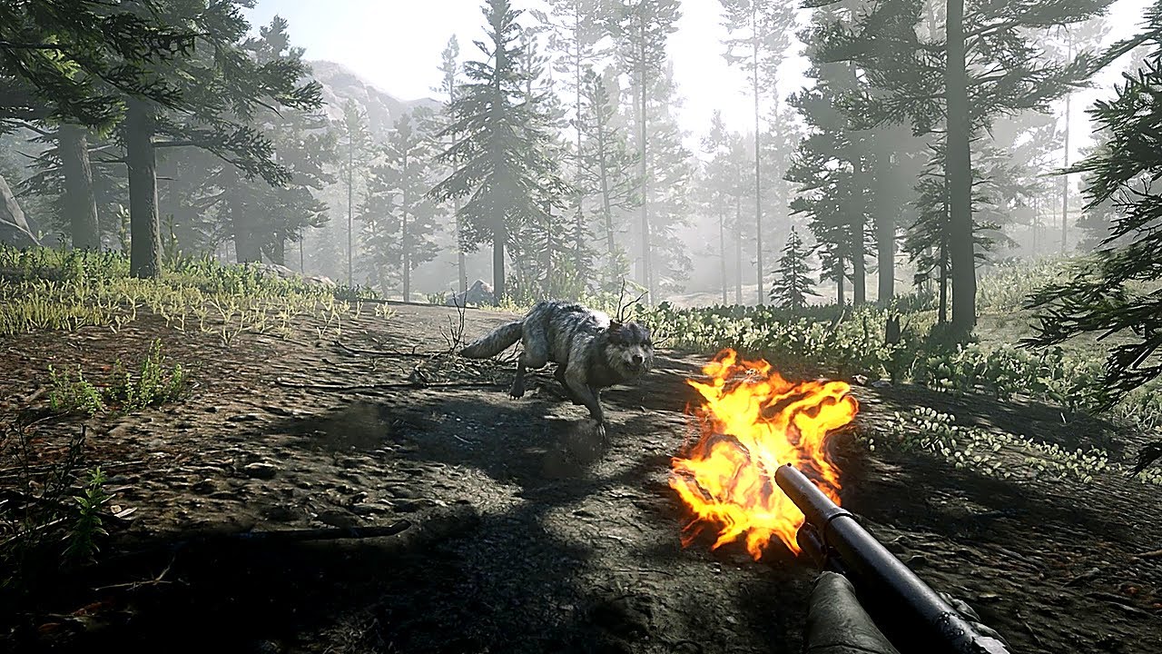 Red Dead Redemption 2 | Not So Silent Stroll from Lake Isabella to Owanjila (Wolves, No HUD)