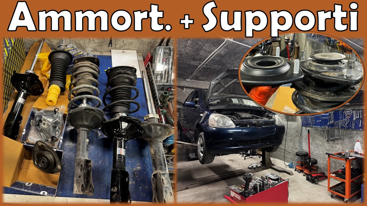 Attenzione al VERSO dei SUPPORTI: Sostituzione AMMORTIZZATORI ANTERIORI - Toyota Yaris