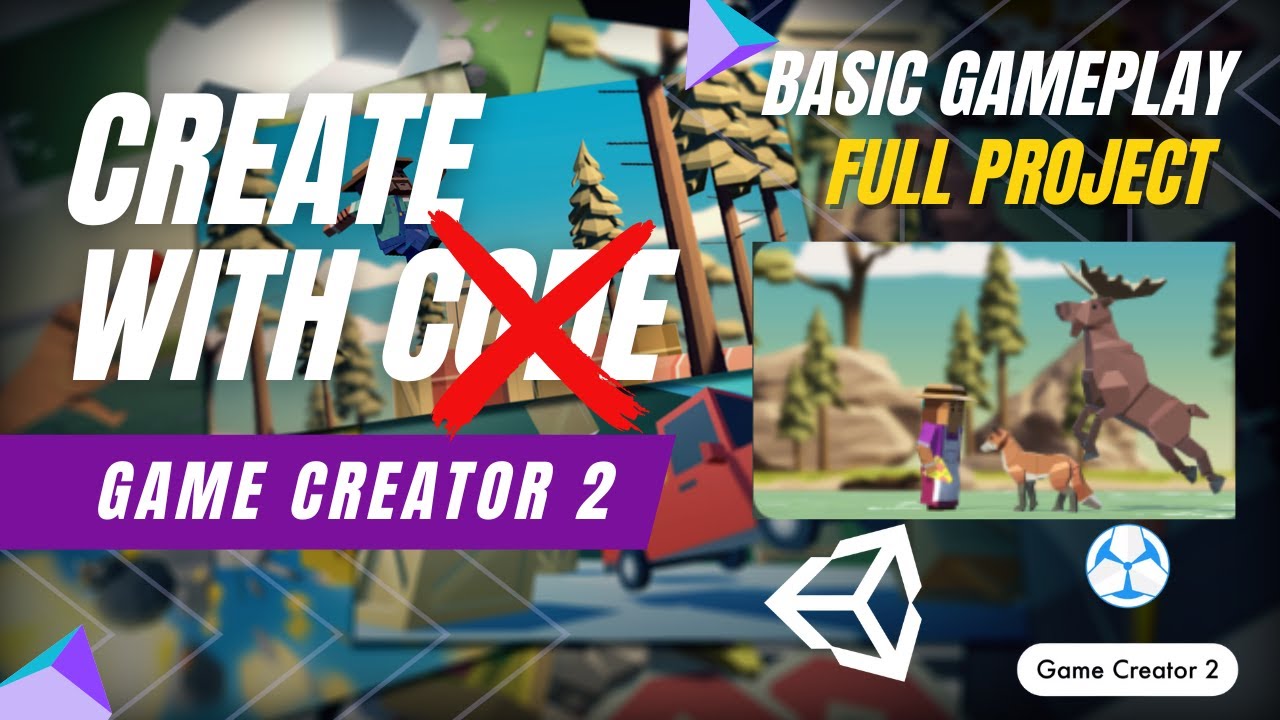 Unity's Create With Code Using Game Creator 2 | Basic Gameplay - Full Project