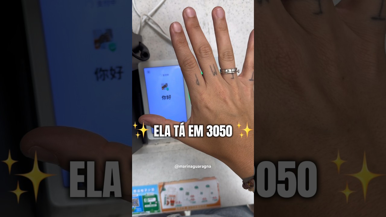 pagamento com a palma da m&atilde;o 🤚 na China 🇨🇳