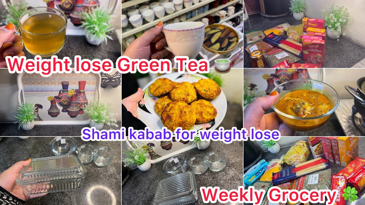 Daily routine//weight lose Green Tea //shami kabab recipe//aloo andy recipe 