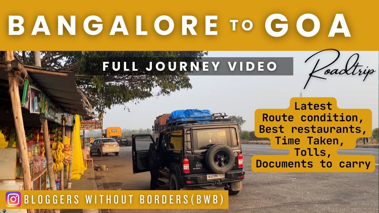 Bangalore to Goa roadtrip Via Anmod Ghat|647kms|Best Candolim Stay|Detailed guide|BWB Vlog