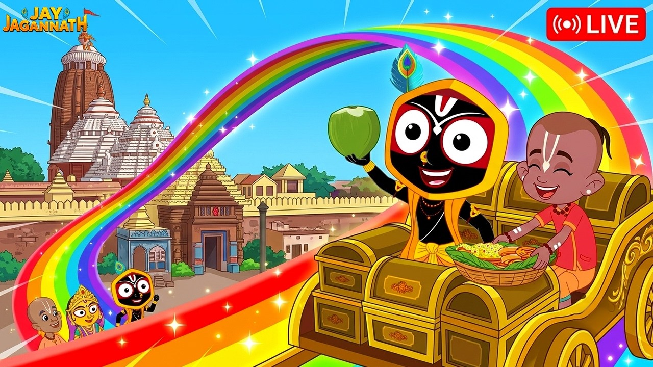 🔴जय जगन्नाथ LIVE दर्शन | Jay Jagannath LIVE Darshan | Bhakti Live | Jay Jagannath Cartoon