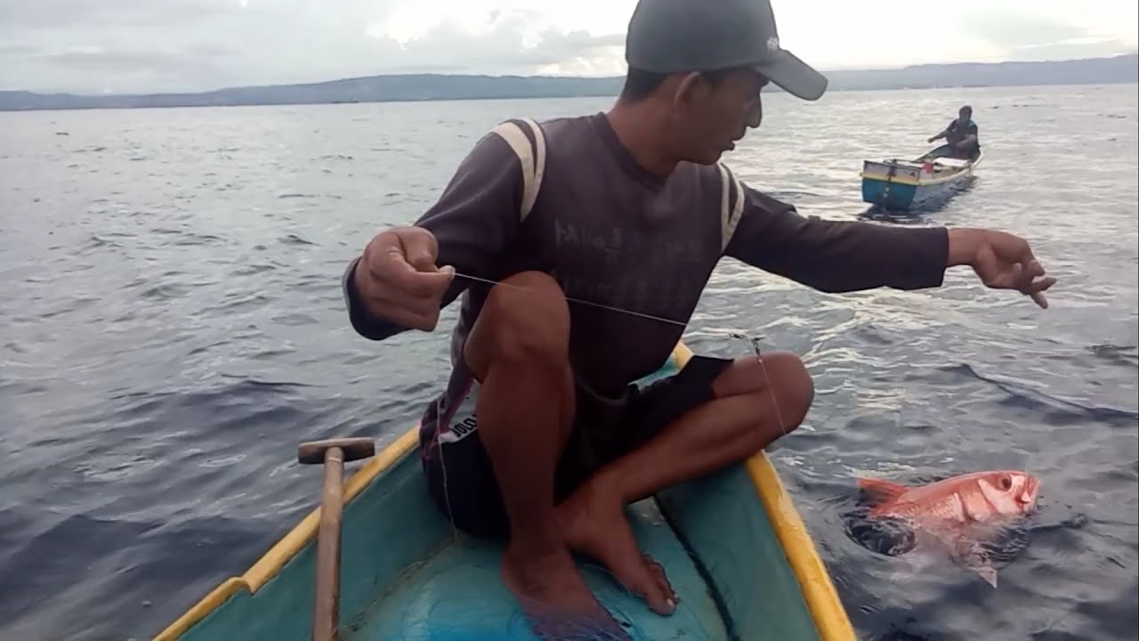 STRIKE RUBY SNAPPER BABON || TINGGAL STENGAH KARENA PREDATOR LAUT #tradisionalfishing #mancingmania