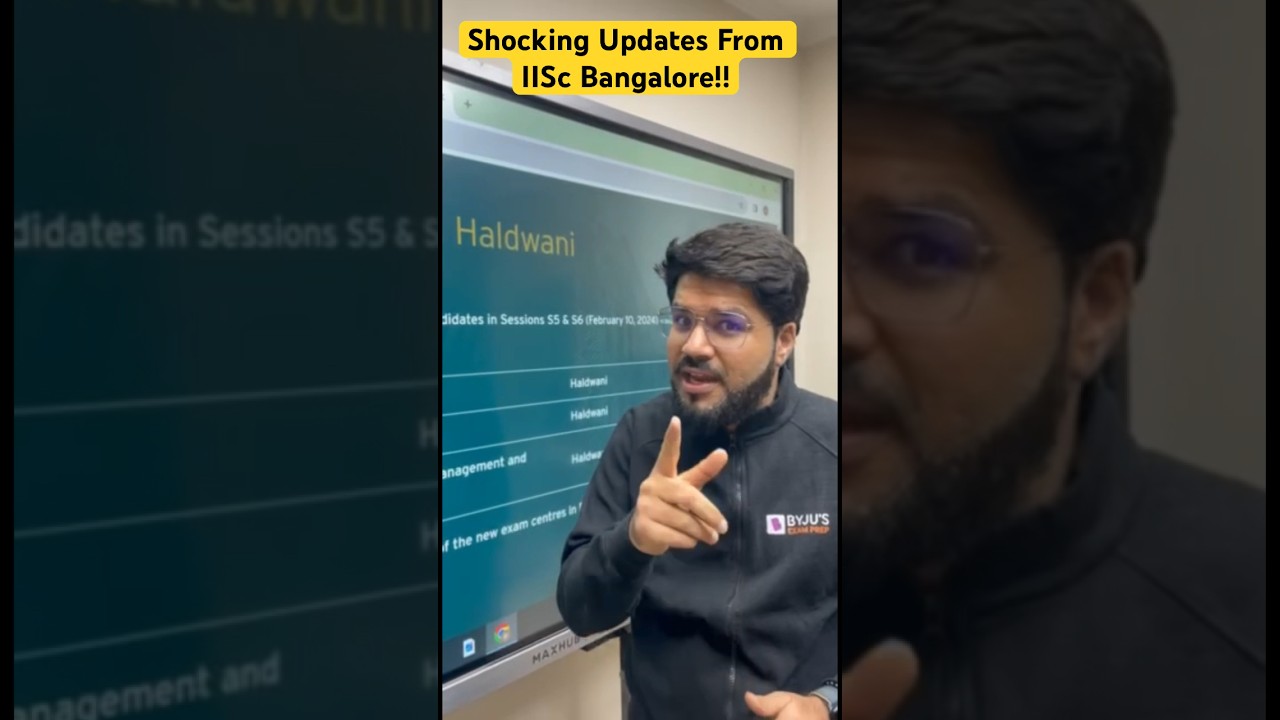 Breaking News: Major Update for Haldwani Centres Candidates #byjusgate #gate2024 #haldwani