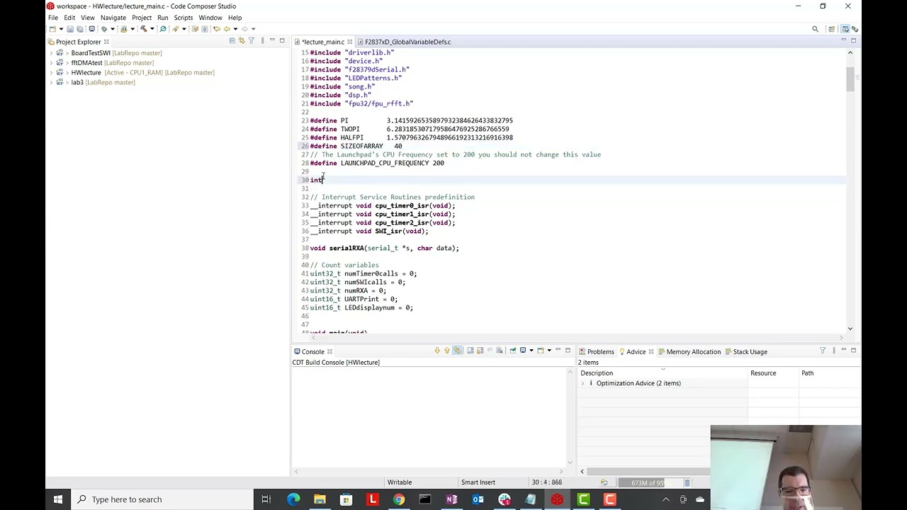 Starter C Code and Introduction to Hardware Interrupts
