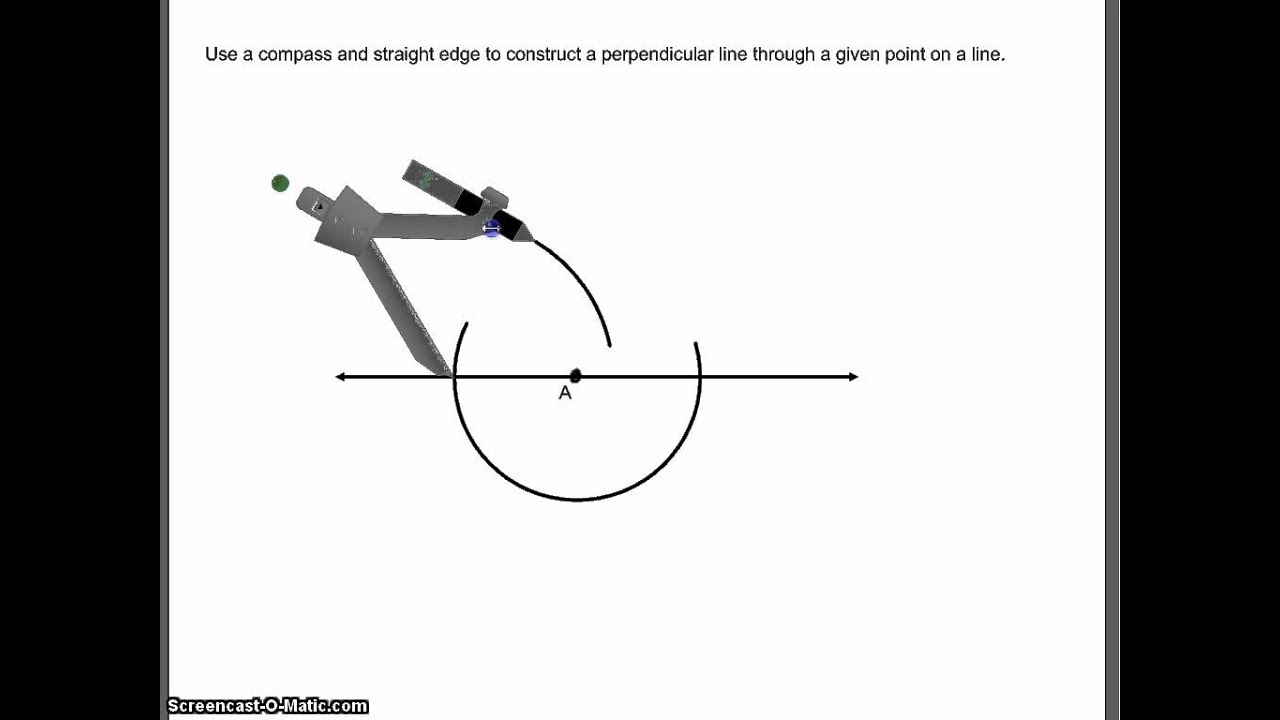 Construct a Line Perpendicular to a Given Line Through a Point
