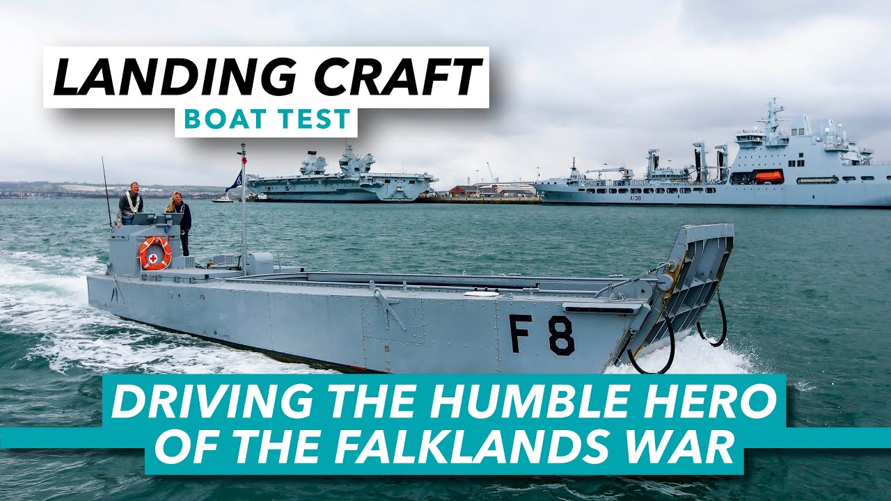 Royal Navy landing craft boat test | Driving a humble hero of the Falklands War | MBY