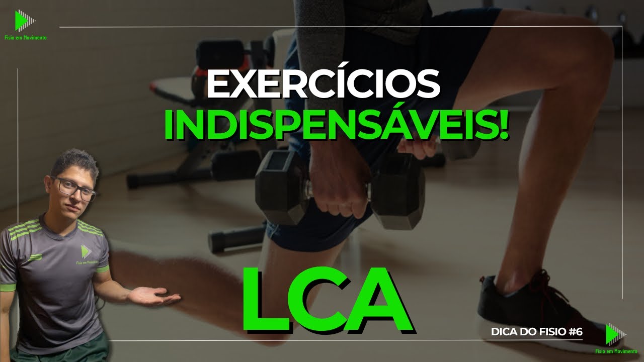 Os principais exercícios após reconstrução do LCA | DICA DO FISIO #6 #lca #reabilitaçao 