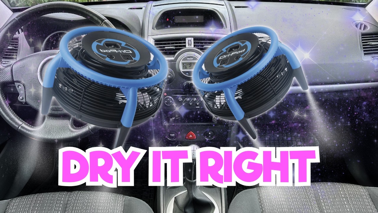 Drying Wet Car Interiors the Right Way (Dri-Pod in Action)