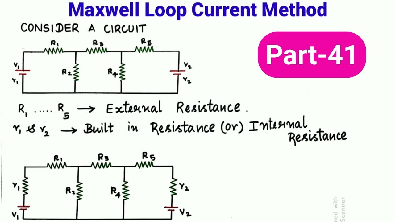 Maxwell Loop Current Method in tamil