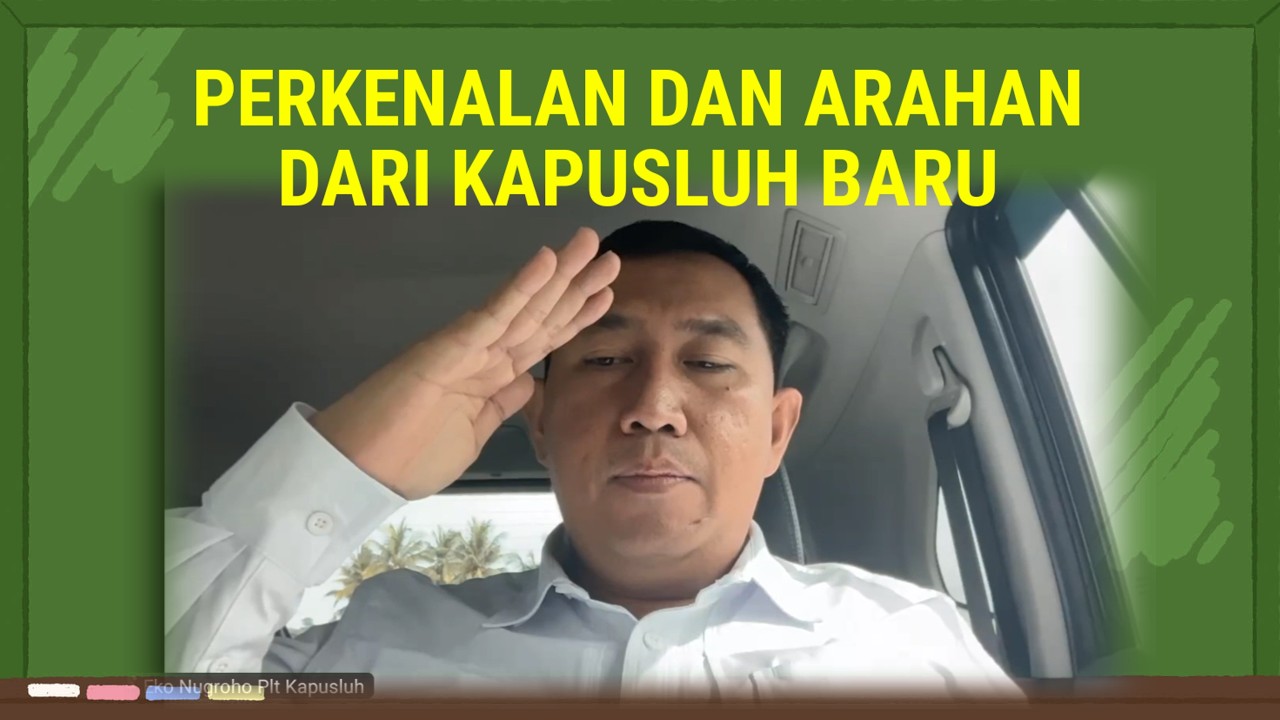 Kapusluh Baru : Perkenalan dan Arahan Kepada Penyuluh Pertanian