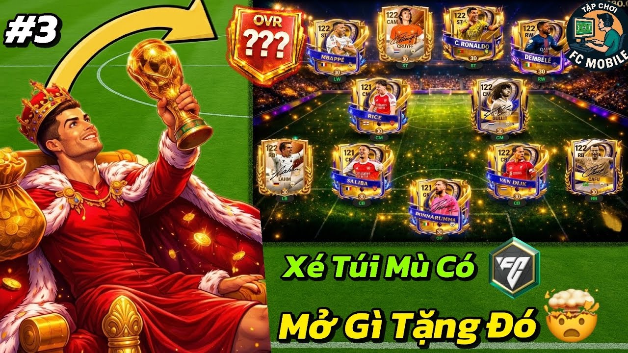 🎁 XÉ TÚI MÙ FC MOBILE – RA GÌ TẶNG ĐÓ?! 😱🔥