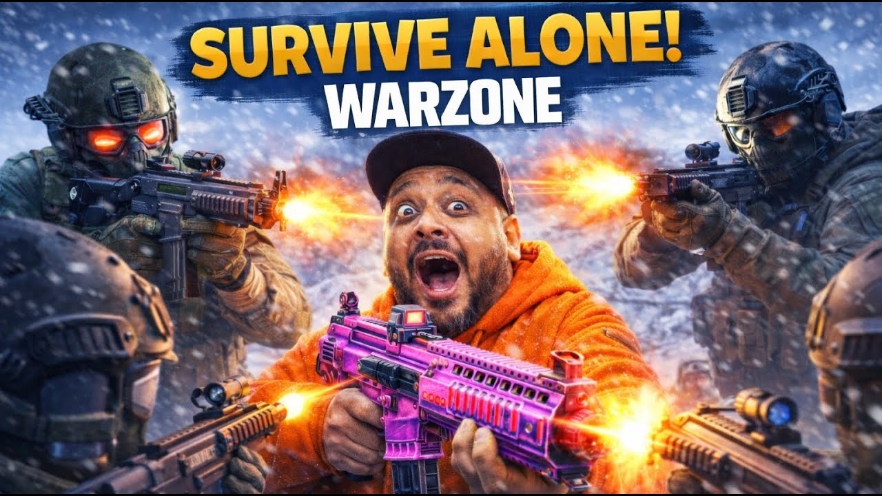 SURVIVE ALONE in WARZONE 😱 | Surrounded & Still Fighting