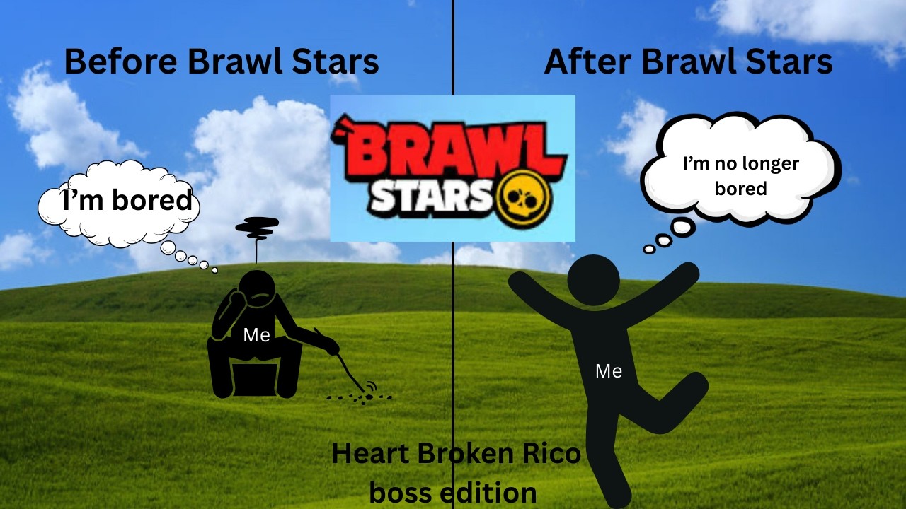 I’m bored so I played Brawl Stars: Heart Broken Rico boss edition
