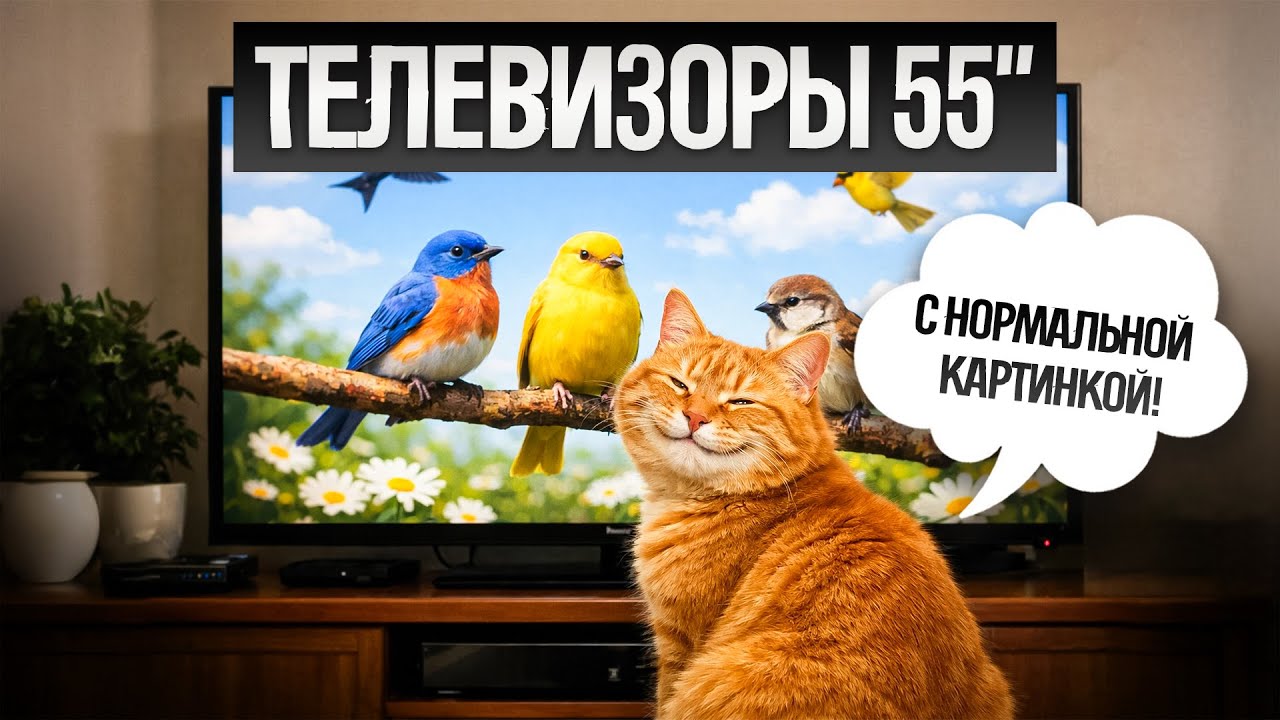 ТОП&mdash;5: Лучшие ТЕЛЕВИЗОРЫ 55