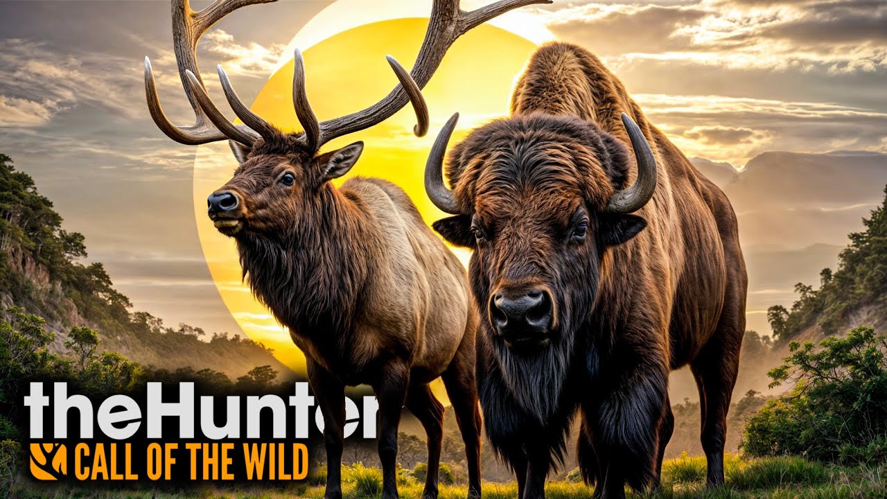 DEV BOYNUZLU ELK VE ALTIN SEVİYE BİZON | theHunter: Call of the Wild