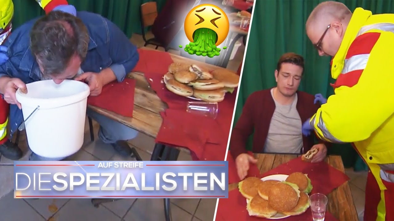 Wettessen außer Kontrolle!🤮 Nach 14 Burger: Teilnehmer fangen an zu BRECHEN😱|Die Spezialisten |SAT.1
